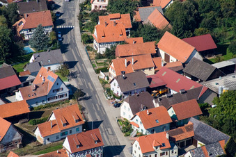 Aerial photograpy of Salmbach in the state Bas-Rhin, France