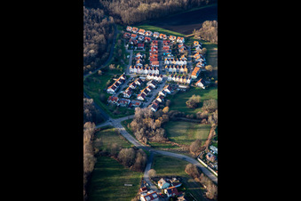 New development area Im Schnabel in Wörth am Rhein in the state Rhineland-Palatinate, Germany