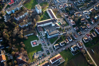 Aerial photograpy of Asklepios Südpfalz Clinics in Kandel in the state Rhineland-Palatinate, Germany