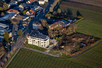 Aerial view of Wollmesheimer Höhe in Landau in der Pfalz in the state Rhineland-Palatinate, Germany