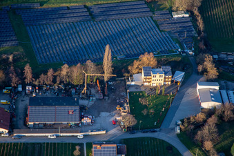 Solar field at Hainbachtal in Böchingen in the state Rhineland-Palatinate, Germany