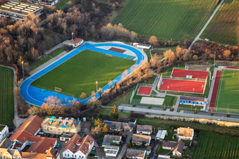 Weinstraßenstadion and sports field complex Edenkoben in Maikammer in the state Rhineland-Palatinate, Germany