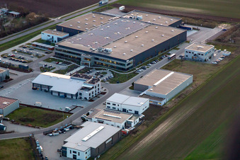 Heo GmbH in Herxheim bei Landau in the state Rhineland-Palatinate, Germany from above