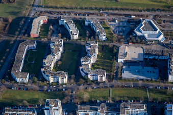 Grünewaldstr in the district Neureut in Karlsruhe in the state Baden-Wuerttemberg, Germany