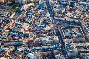 Clean-up at the carnival parade in Karlstraße in the district Innenstadt-West in Karlsruhe in the state Baden-Wuerttemberg, Germany