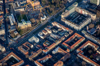 Hereditary Grand Ducal Palace on Kriegsstraße Amalienstr in the district Innenstadt-West in Karlsruhe in the state Baden-Wuerttemberg, Germany
