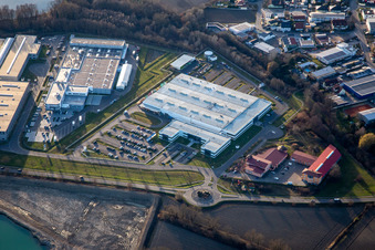 Faurecia Interior Systems factory premises in Hagenbach in the state Rhineland-Palatinate, Germany