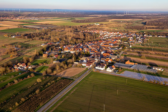 Aerial view of From the west in Winden in the state Rhineland-Palatinate, Germany