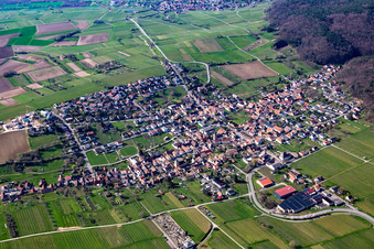 From the northeast in Oberotterbach in the state Rhineland-Palatinate, Germany