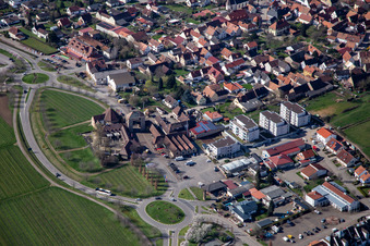 New apartment buildings on Sylvanerstr in the district Schweigen in Schweigen-Rechtenbach in the state Rhineland-Palatinate, Germany