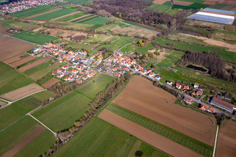 From the southeast in Hergersweiler in the state Rhineland-Palatinate, Germany