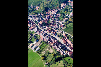 Rott in the state Bas-Rhin, France from above