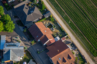 Oblique view of South Ring from the west in Kuhardt in the state Rhineland-Palatinate, Germany