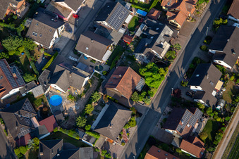 South Ring from the west in Kuhardt in the state Rhineland-Palatinate, Germany viewn from the air