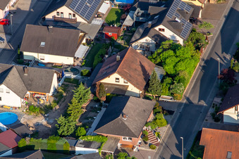 South Ring from the west in Kuhardt in the state Rhineland-Palatinate, Germany from a drone