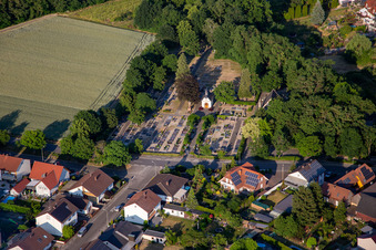 Cemetery in Kuhardt in the state Rhineland-Palatinate, Germany
