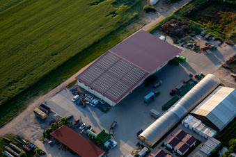 Hall of Biohof Kugelmann in Kandel in the state Rhineland-Palatinate, Germany