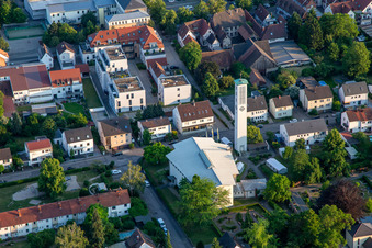 St. Pius Church, Goethestr in Kandel in the state Rhineland-Palatinate, Germany