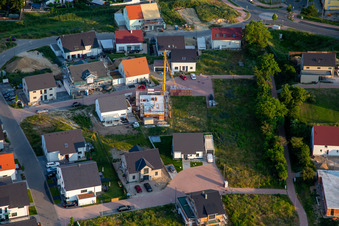 Fliederweg new development area in Kandel in the state Rhineland-Palatinate, Germany