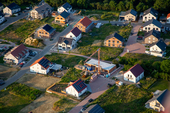 New development area Tulpenweg in Kandel in the state Rhineland-Palatinate, Germany