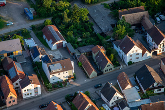 Saarstr in Kandel in the state Rhineland-Palatinate, Germany from above