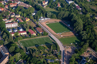 Leisure, sports and recreation area Lindenstraße, Quedlinburger Sportverein eV in Quedlinburg in the state Saxony-Anhalt, Germany