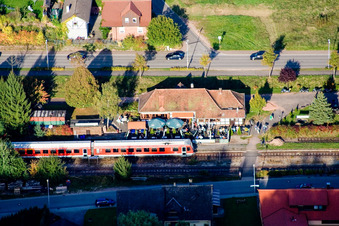 Station railway building of the Deutsche Bahn in Bundenthal in the state Rhineland-Palatinate