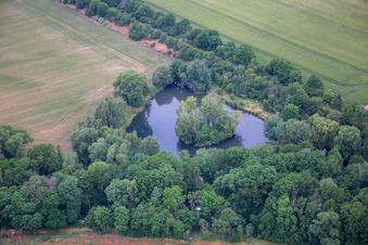 Poplar Pond in the district Ermsleben in Falkenstein in the state Saxony-Anhalt, Germany