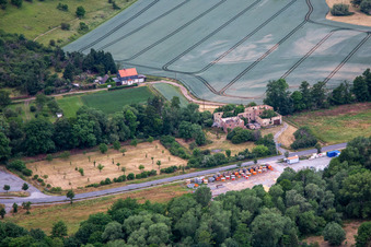 Ruin on Quedlinburger Street in the district Weddersleben in Thale in the state Saxony-Anhalt, Germany