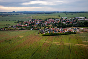 From the south in the district Warnstedt in Thale in the state Saxony-Anhalt, Germany