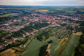 From the northwest in Quedlinburg in the state Saxony-Anhalt, Germany