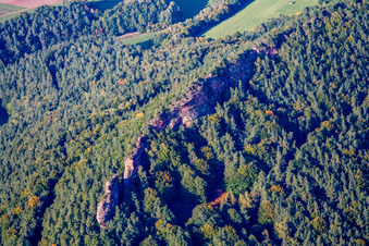Climbing rocks in Busenberg in the state Rhineland-Palatinate, Germany