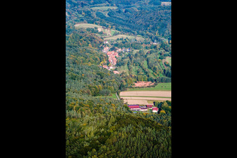 Village from the west in Oberschlettenbach in the state Rhineland-Palatinate, Germany