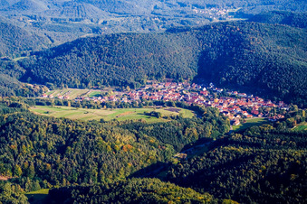 Place in the valley of the Erlenbach in Vorderweidenthal in the state Rhineland-Palatinate, Germany