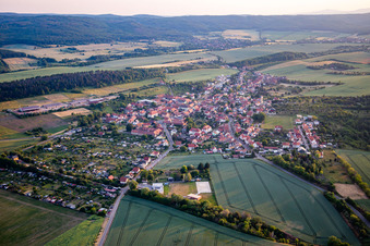 View of the town from the east in the district Timmenrode in Blankenburg in the state Saxony-Anhalt, Germany