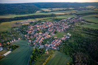 From the northeast in the district Timmenrode in Blankenburg in the state Saxony-Anhalt, Germany