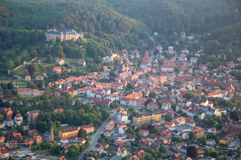 Aerial photograpy of Castle Blankenburg in Blankenburg in the state Saxony-Anhalt, Germany