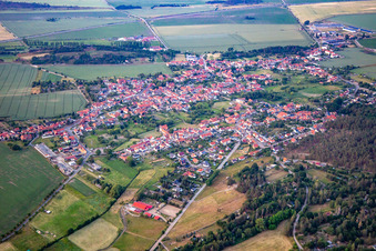 From the southwest in the district Westerhausen in Thale in the state Saxony-Anhalt, Germany