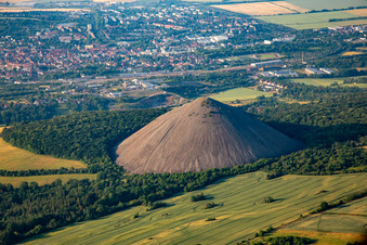 Hohe Linde" spoil heap in Sangerhausen in the state Saxony-Anhalt, Germany