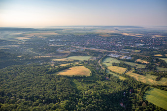 Aerial view of Sangerhausen in the state Saxony-Anhalt, Germany