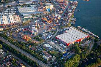 ID Logistics on the old Schiffbrückenstr in Germersheim in the state Rhineland-Palatinate, Germany