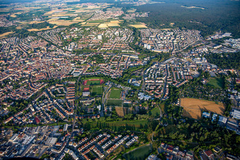From the east in Speyer in the state Rhineland-Palatinate, Germany
