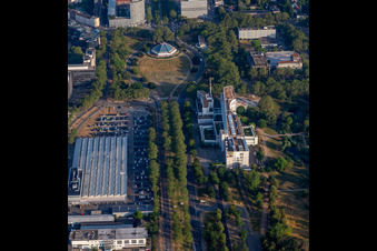 TECHNOSEUM and Planetarium at the end of the A656 in the district Oststadt in Mannheim in the state Baden-Wuerttemberg, Germany