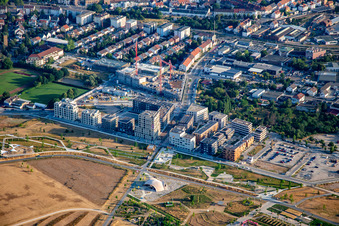 Federal Garden Show (BUGA) Mannheim Entrance Parkschale Leonie-Ossowski-Promenade in the district Käfertal in Mannheim in the state Baden-Wuerttemberg, Germany