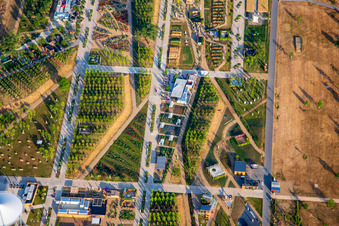 Meeting point Baden-Württemberg in the Spinelli Park of the Federal Garden Show Mannheim BUGA 2023 in the district Käfertal in Mannheim in the state Baden-Wuerttemberg, Germany