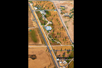 Palatinate Mile of Innovations, PARKSCHALE Conversio: Philipp Morlock, Lizard Habitat, Newt Pond, Tank Wash, Panorama Footbridge - The Three-Field System in Spinelli Park at the Federal Garden Show (BUGA) 2023 in the district Feudenheim in Mannheim in the state Baden-Wuerttemberg, Germany