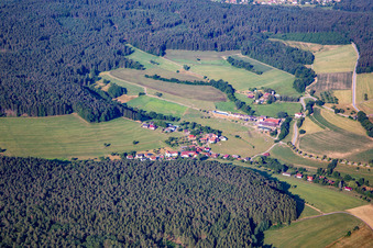 From the east in the district Güttersbach in Mossautal in the state Hesse, Germany