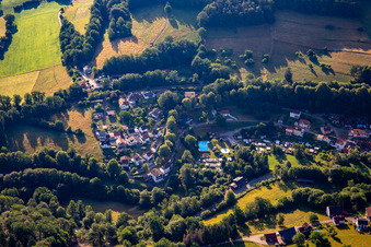 Swimming pool Hetzbach in the district Hetzbach in Oberzent in the state Hesse, Germany