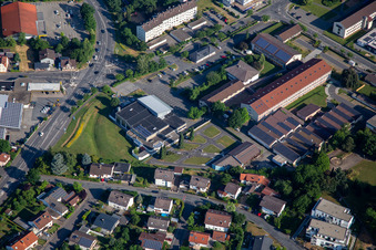 Odenwald indoor swimming pool and Odenwaldkreis vocational school center in the district Stockheim in Michelstadt in the state Hesse, Germany