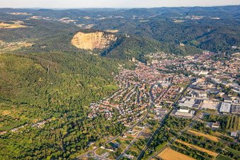 With quarry in Weinheim in the state Baden-Wuerttemberg, Germany